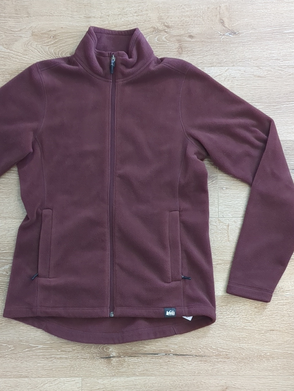 Women's REI Co-op Full zip Fleece Raisin Brown Small
